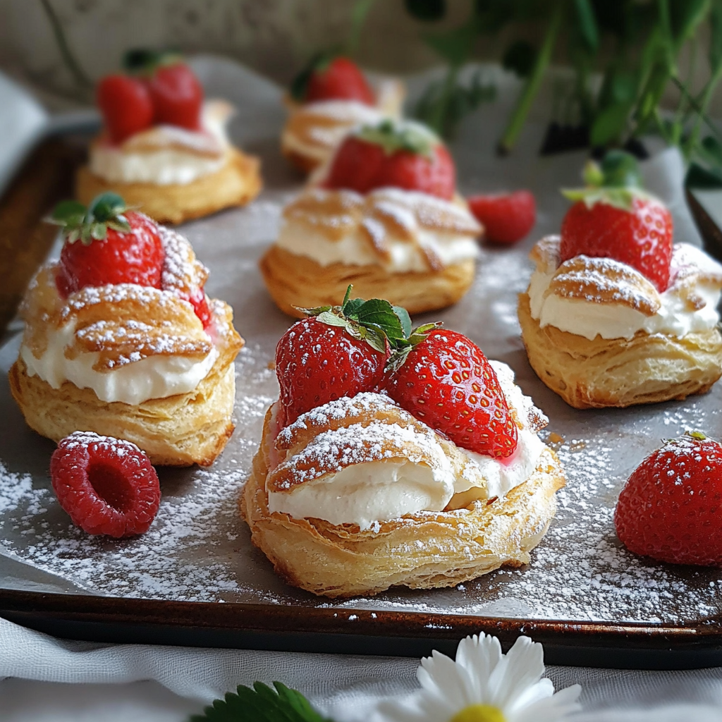 Strawberry Cream Puffs