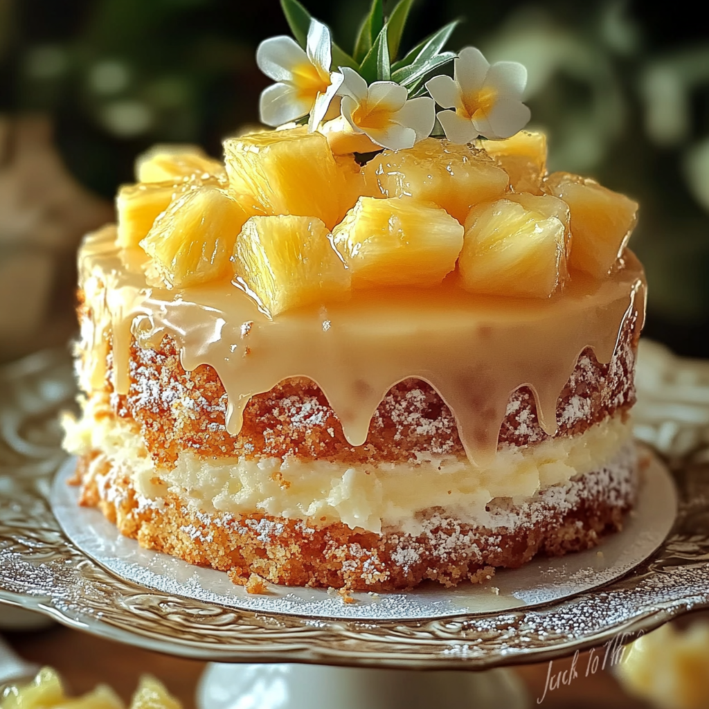 Juicy Pineapple Heaven Cake