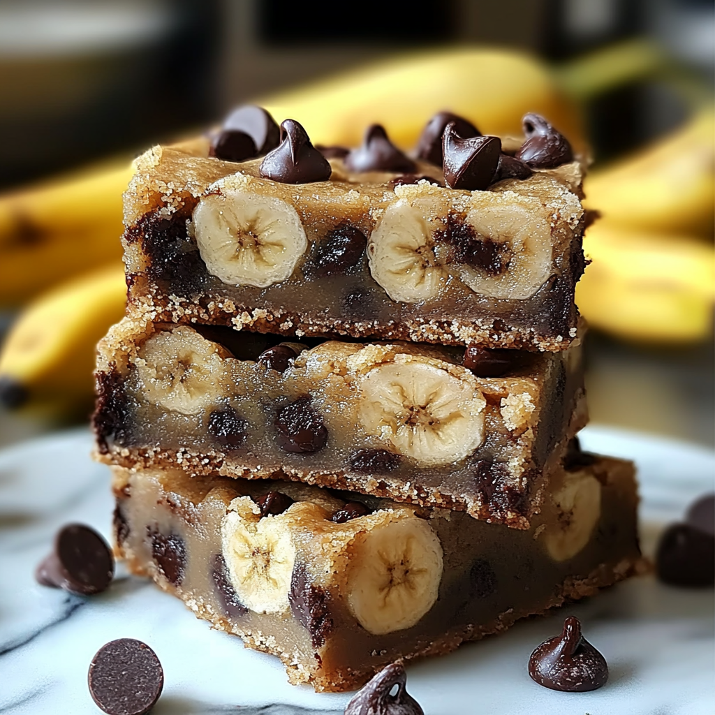 Chocolate Chip Banana Bars