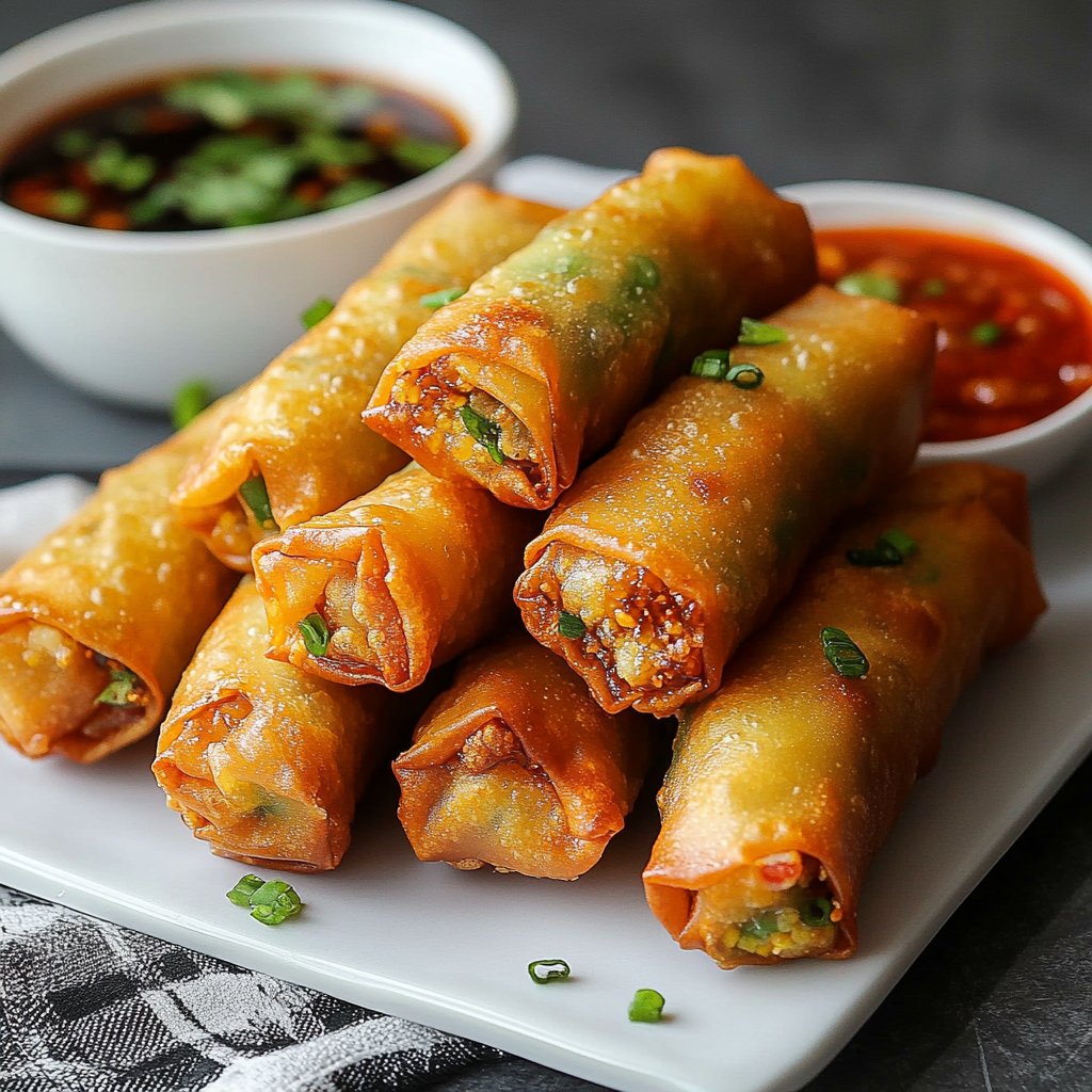Crispy Air Fryer Spring Rolls