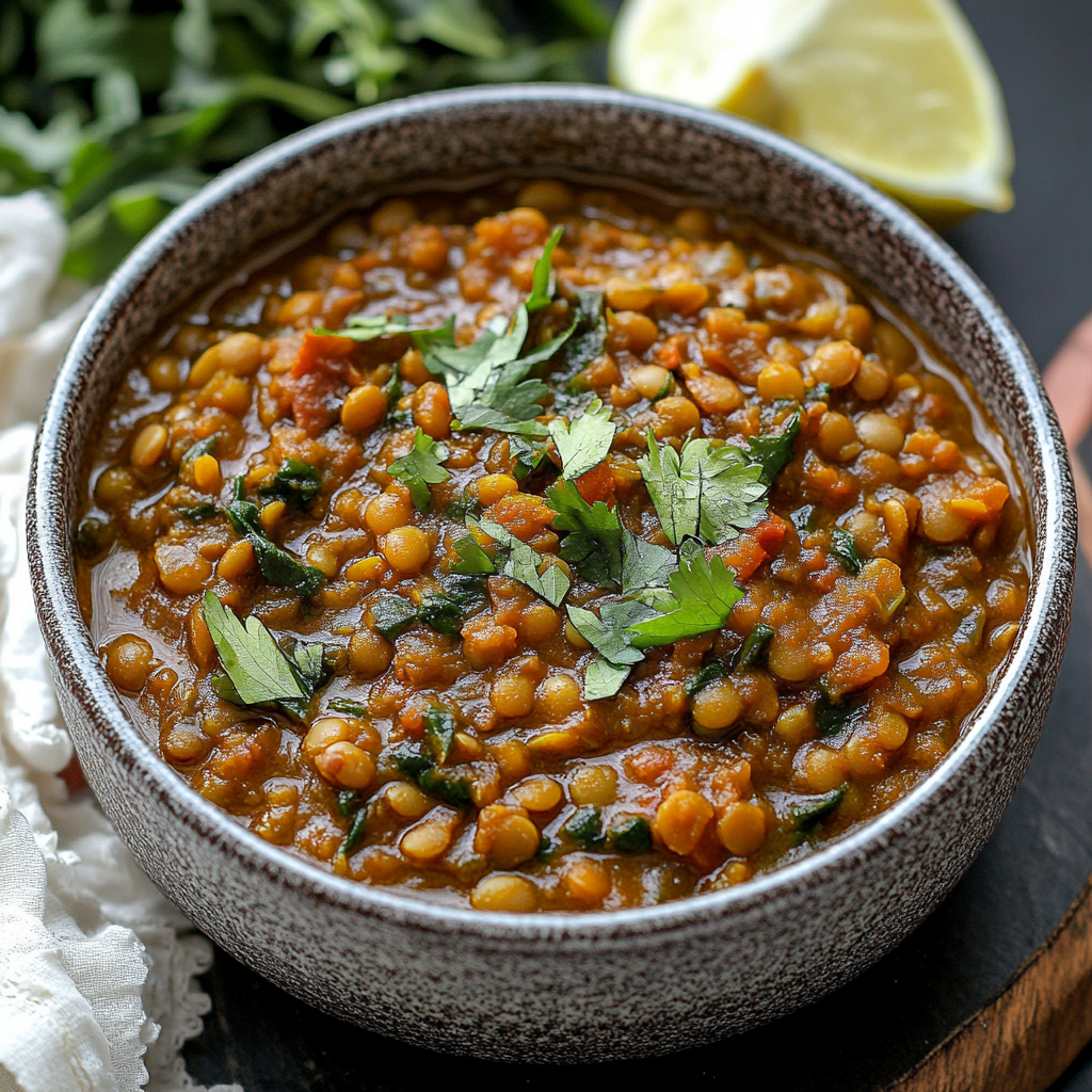 Healthy Lentil Curry Dish