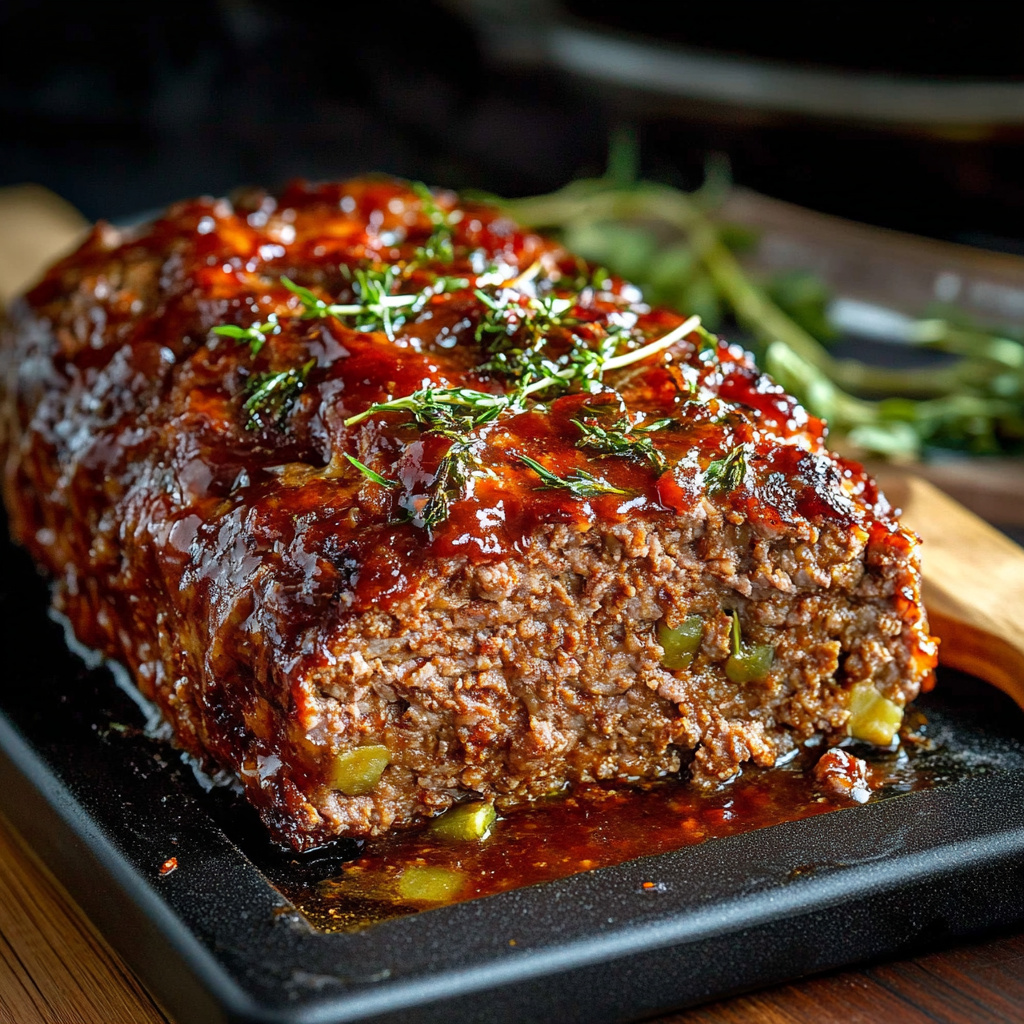 Stovetop Meatloaf Ready to Serve