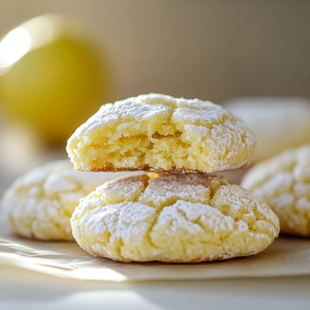Lemon Crinkle Cookies
