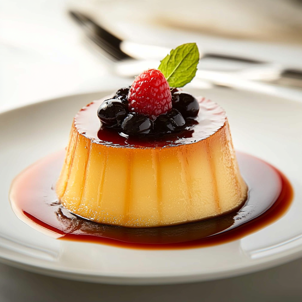 Flan Dessert Ready to Serve