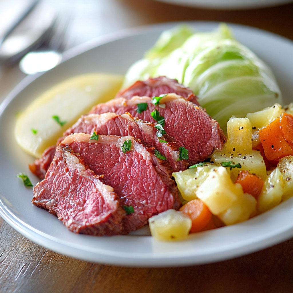 Corned Beef and Cabbage Dish