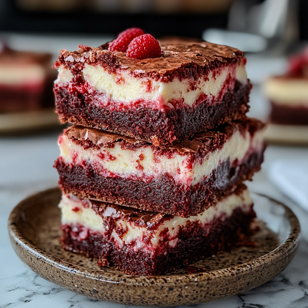 Red Velvet Cheesecake Brownies