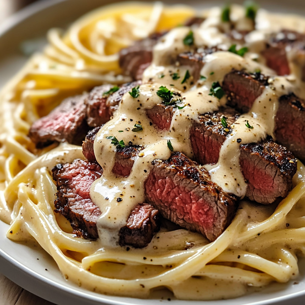 Creamy Cajun Steak Alfredo