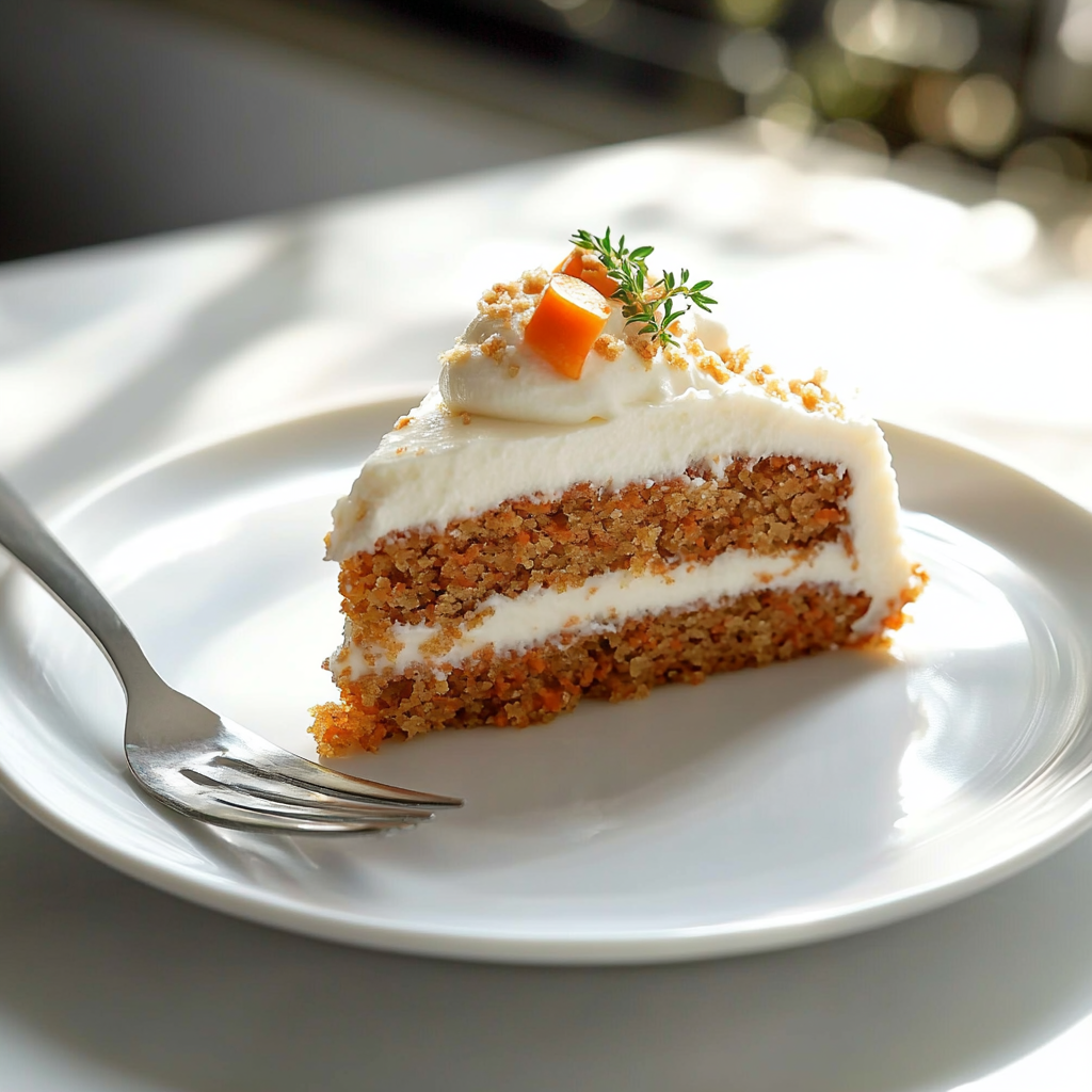 Simple Carrot Cake Slice