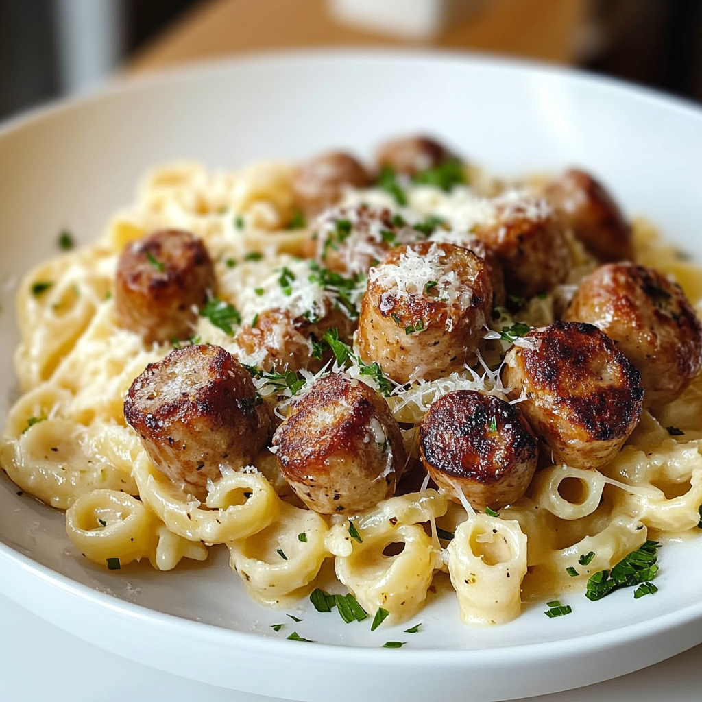 Garlic Butter Sausage Pasta