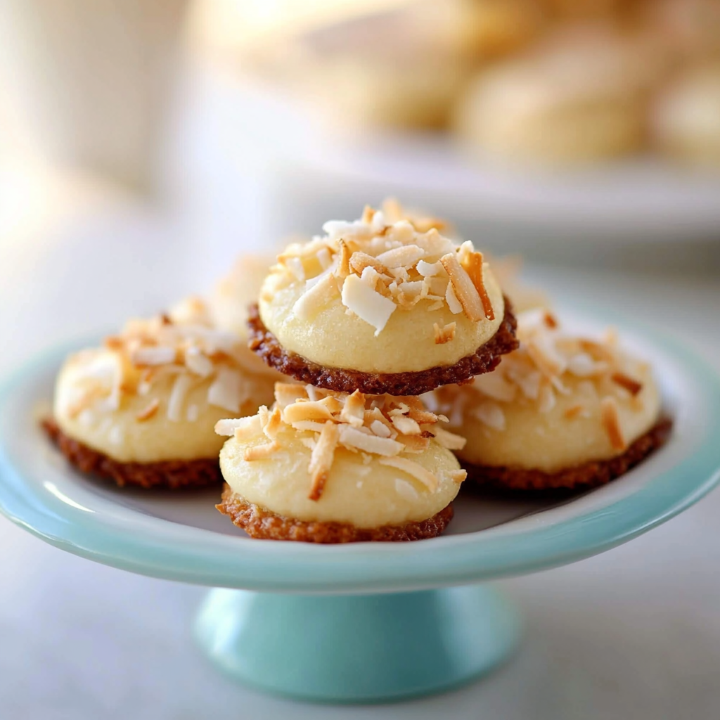 Coconut Macaron Cookie Nests