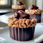Delicious Chocolate Peanut Butter Rice Krispie Cups