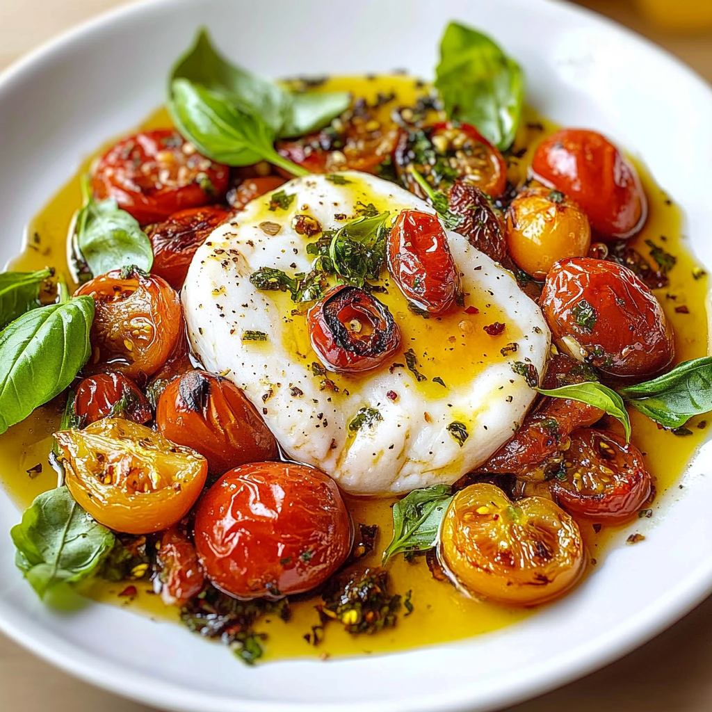 Burrata Salad with Roasted Tomatoes