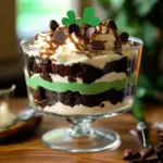 St. Patrick's Day Brownie Trifle