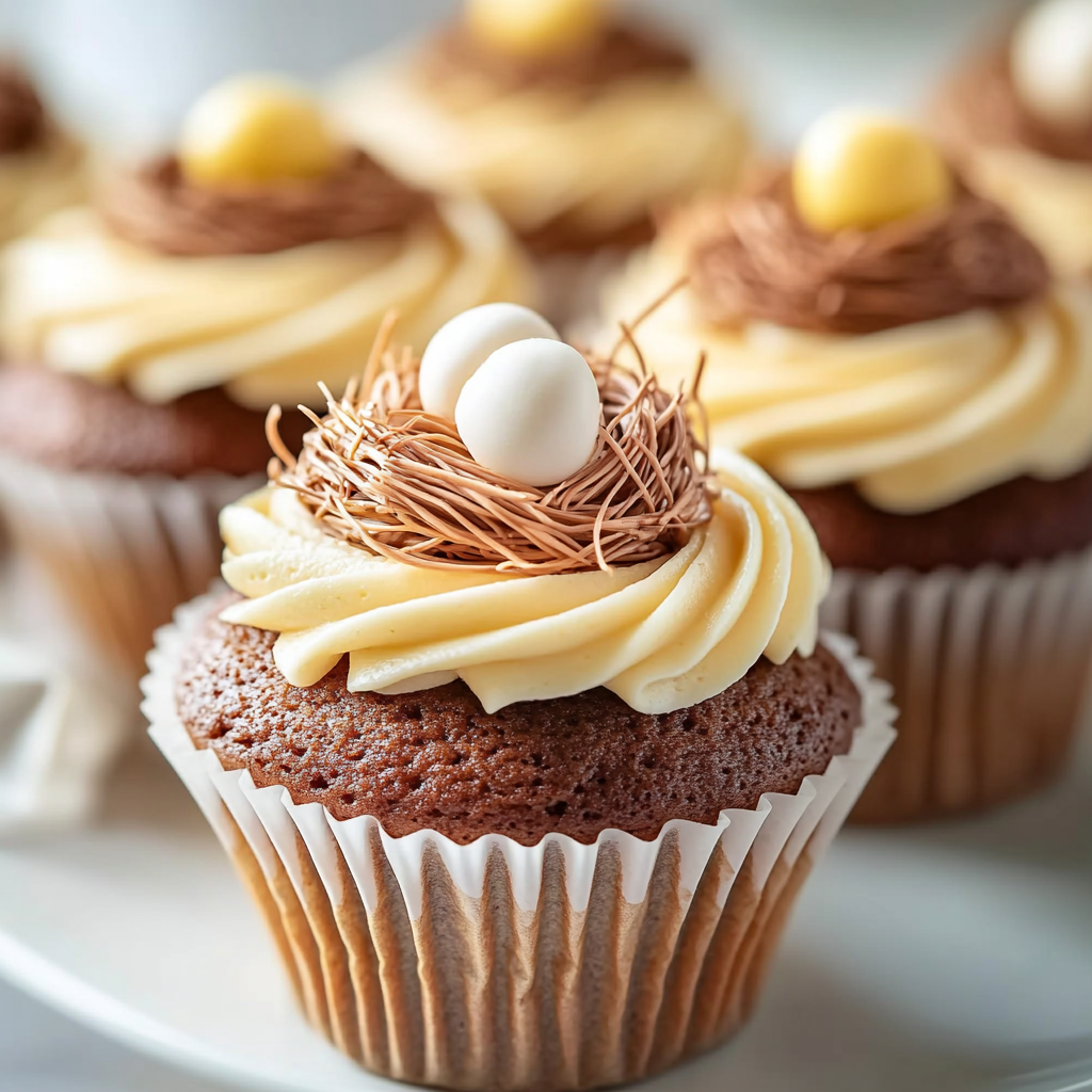 Bird's Nest Cupcakes