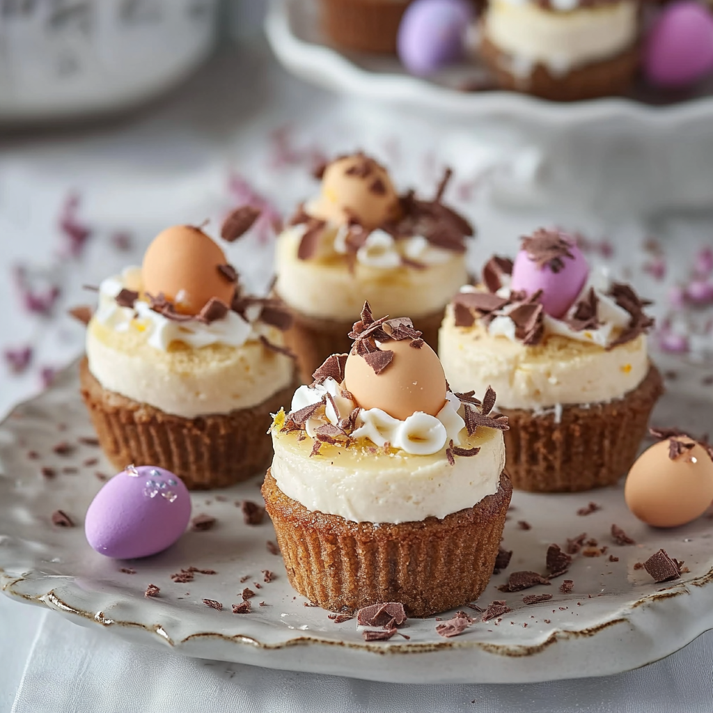 Mini Easter Egg Cheesecake Bites Image