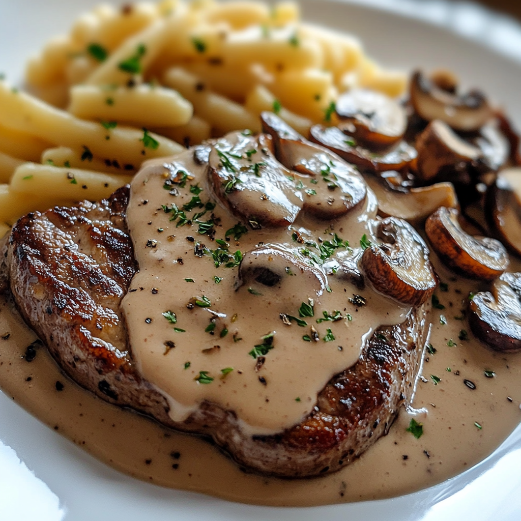 Creamy Mushroom Sauce for Steak