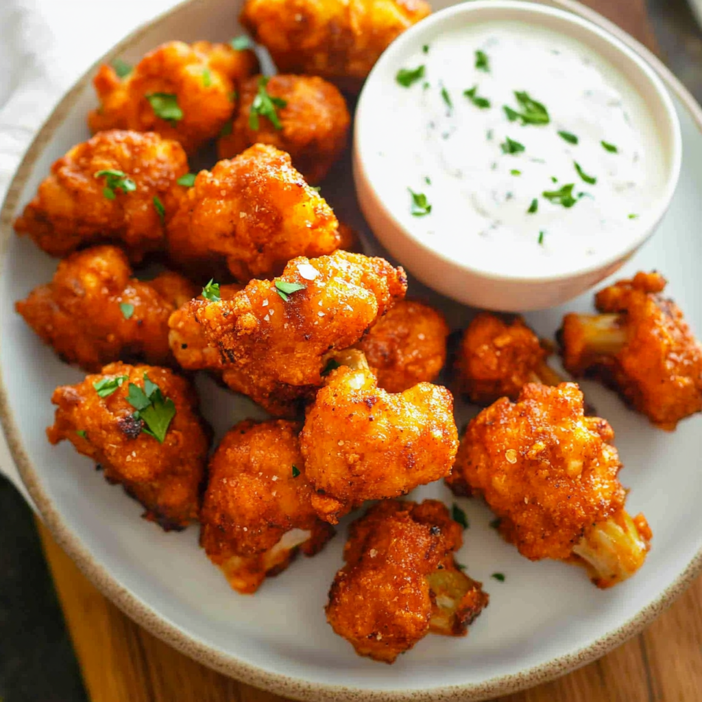 Air Fryer Cauliflower Wings Lizarecipes