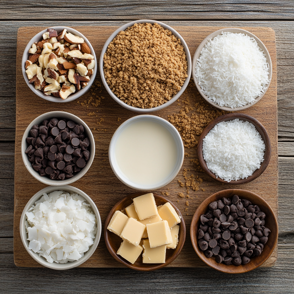 7 Layer Bars ingredients