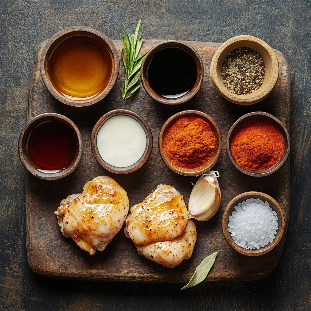 Air Fryer Boneless Chicken Thighs Recipe ingredients