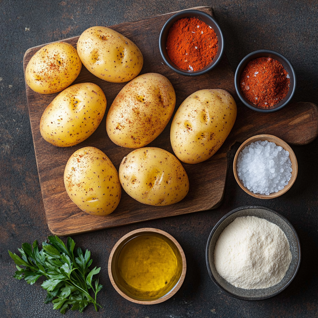 Air Fryer Potato Wedges ingredients