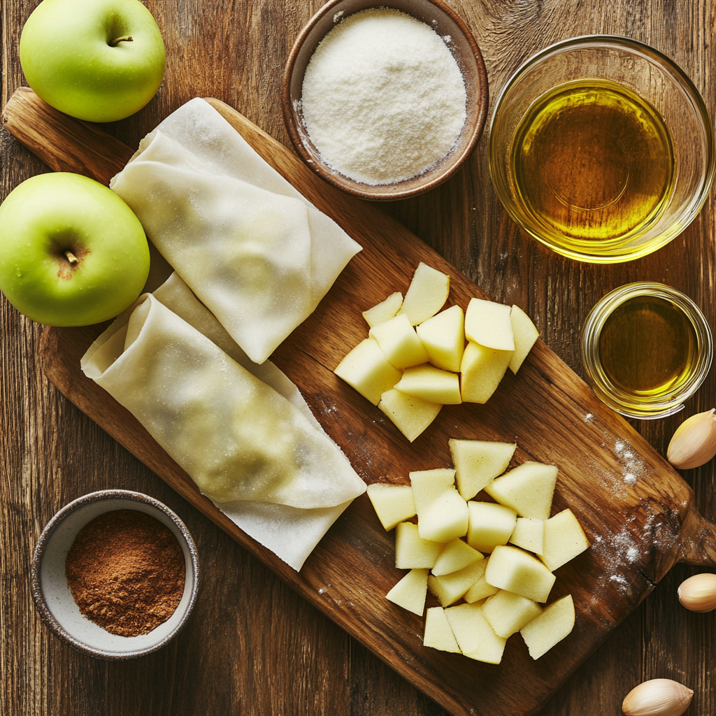 Apple Pie Egg Rolls ingredients