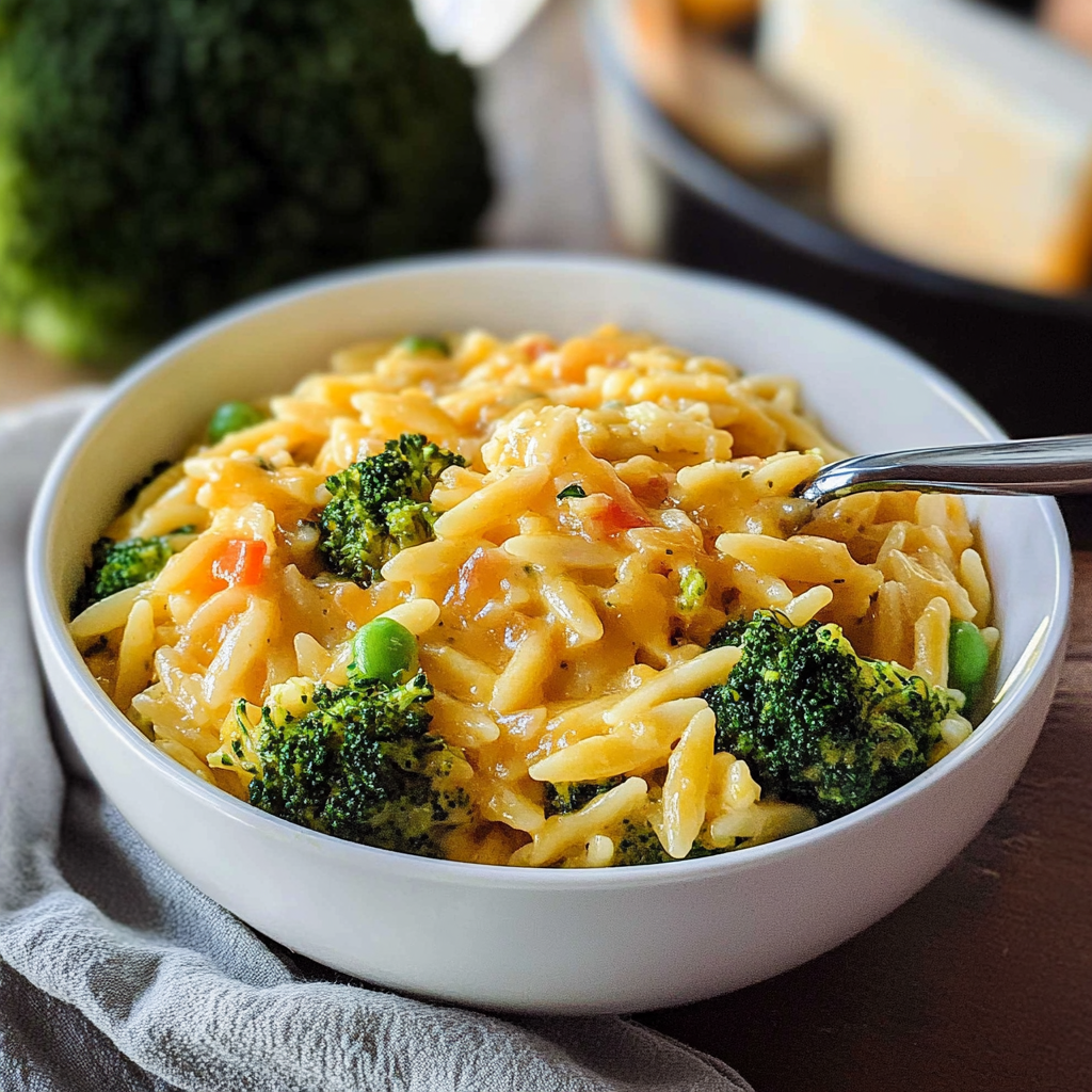 Broccoli Cheddar Orzo Recipe 1 1