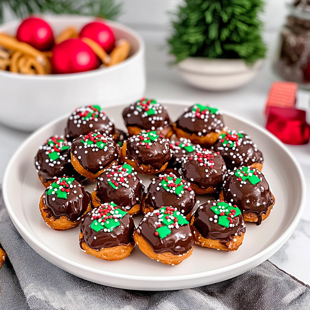 Christmas Rolo Pretzel Bites 1