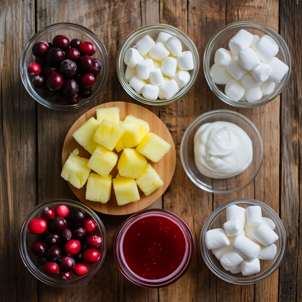 Cranberry Jello Salad ingredients