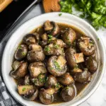 Crockpot Garlic Parmesan Mushrooms 1