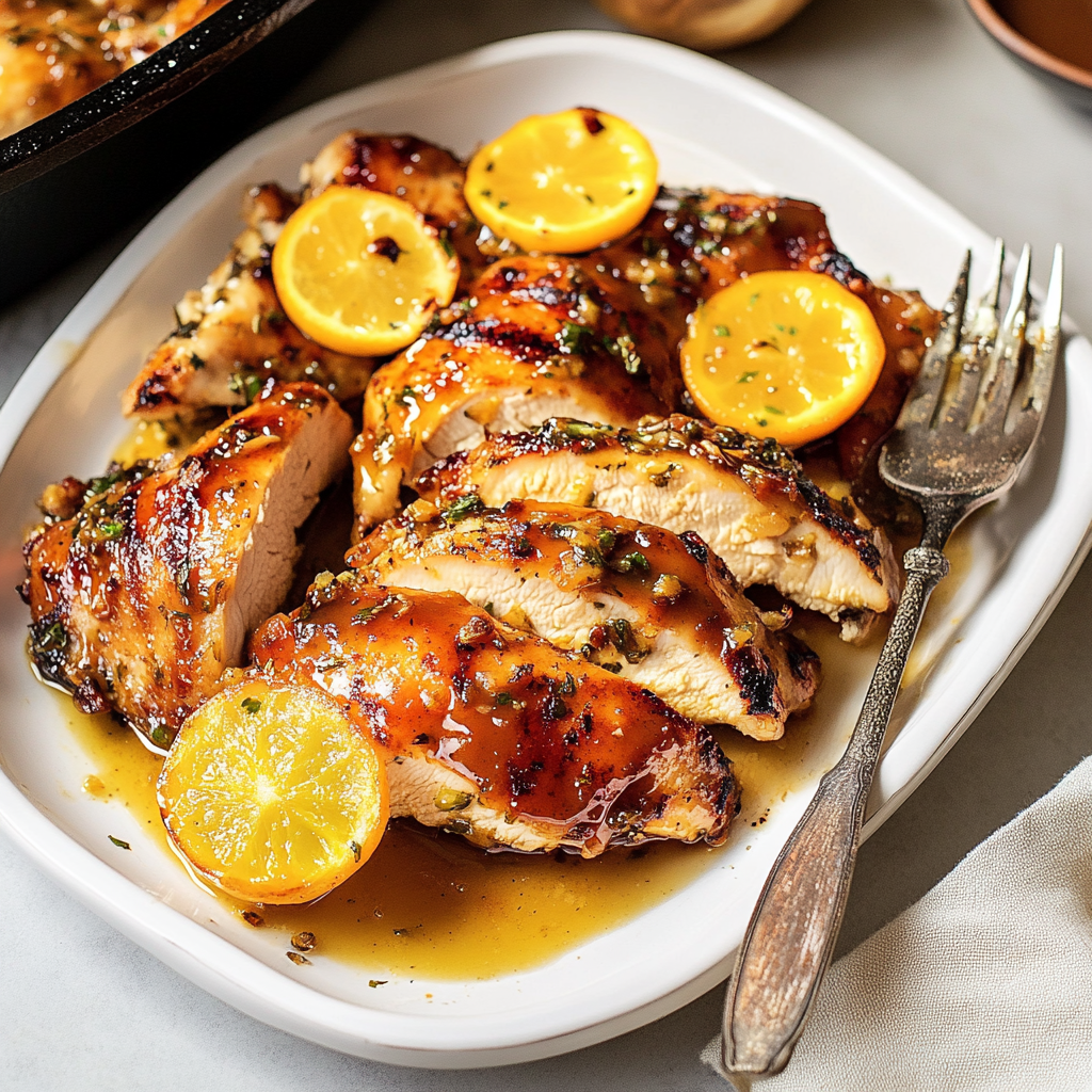 Easy Apricot Glazed Baked Chicken 1