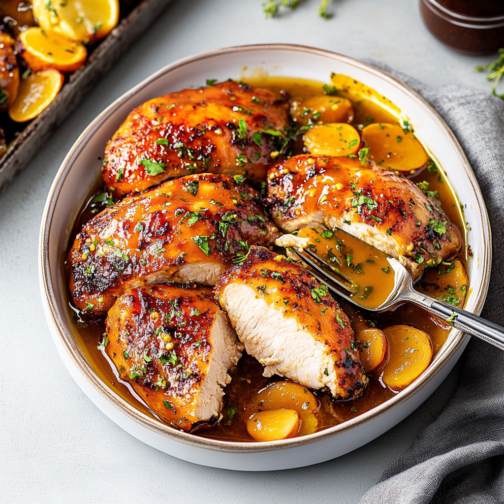 Easy Apricot Glazed Baked Chicken