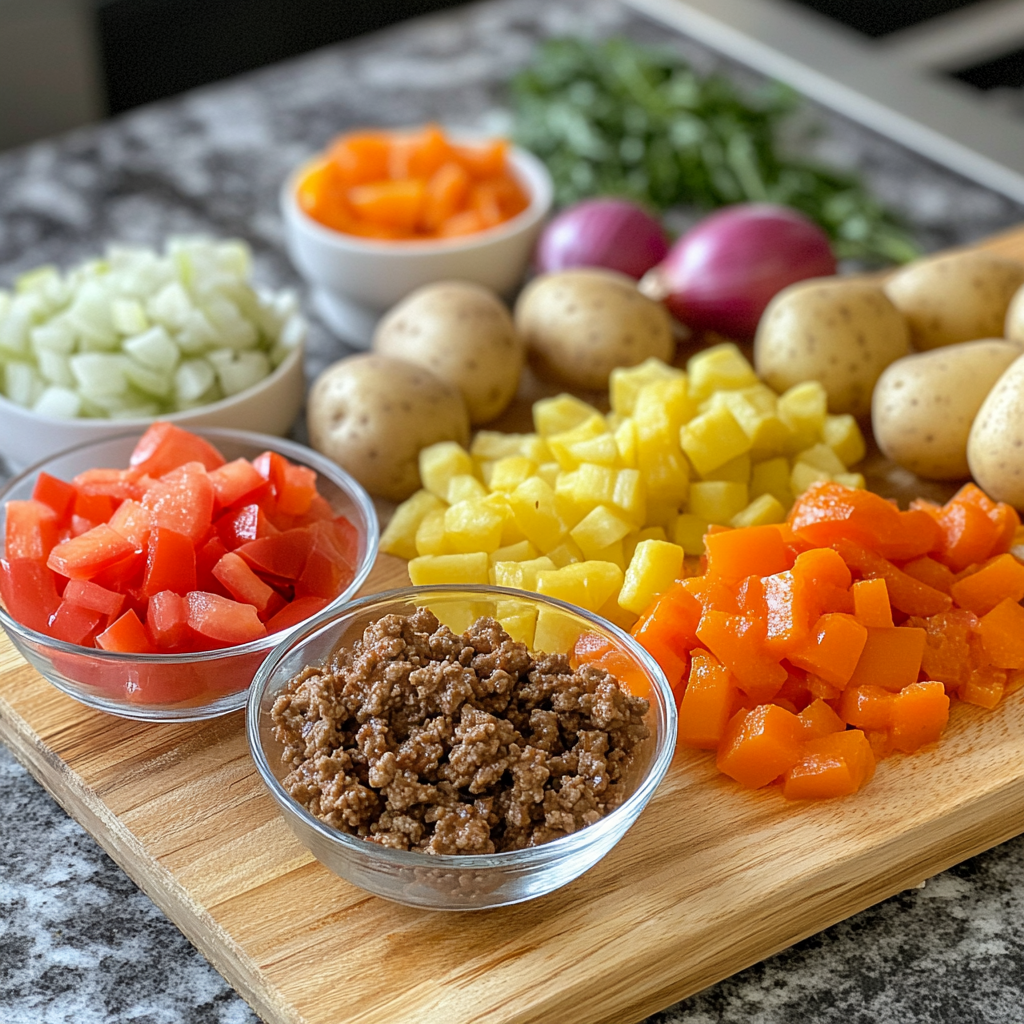 Easy Cowboy Stew ingredients