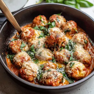 Garlic Parmesan Chicken Meatballs 1