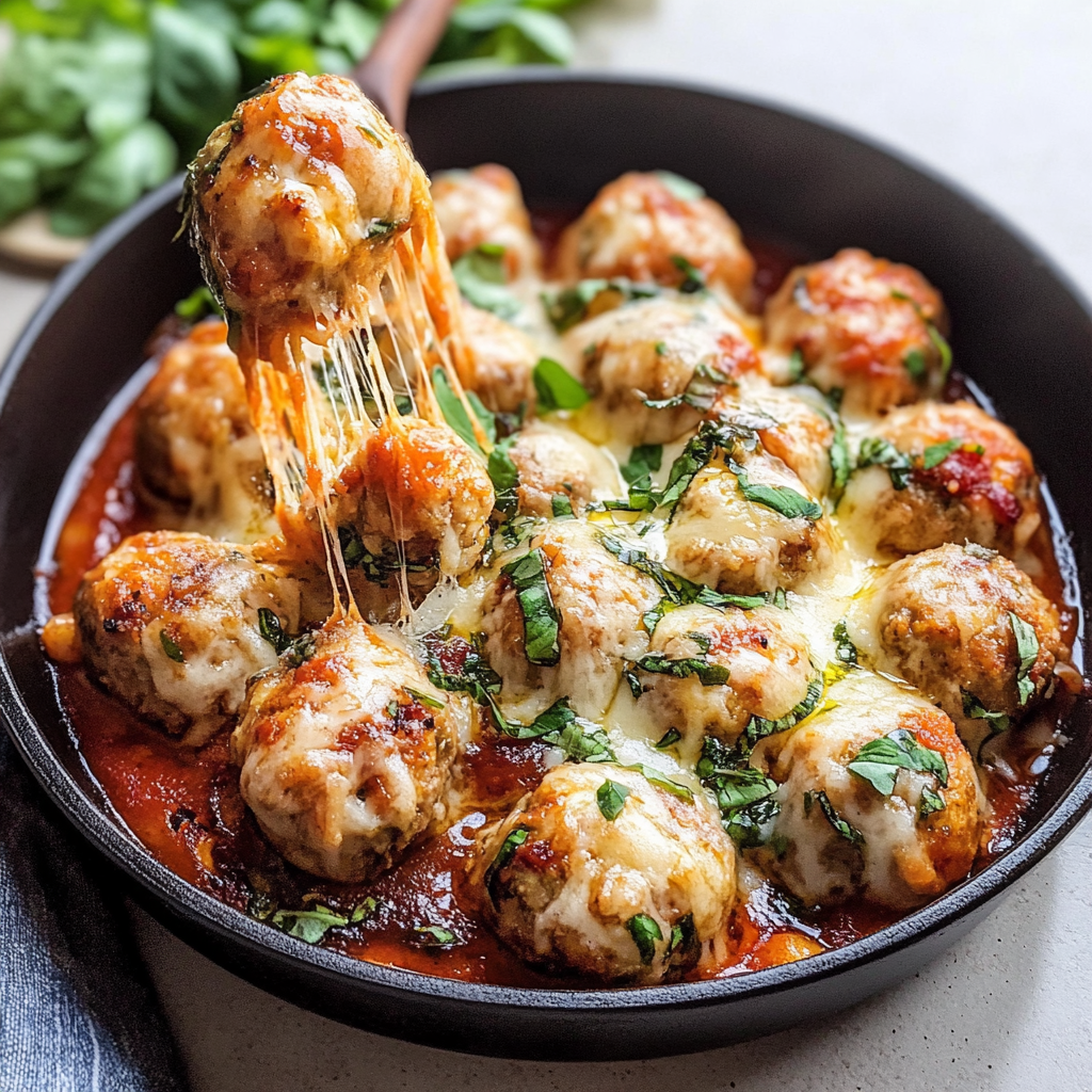 Garlic Parmesan Chicken Meatballs
