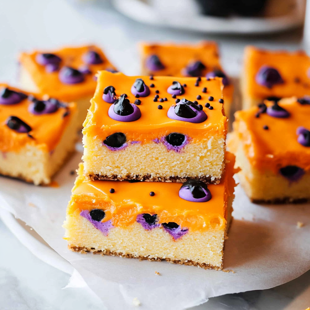 Halloween Sugar Cookie Bars