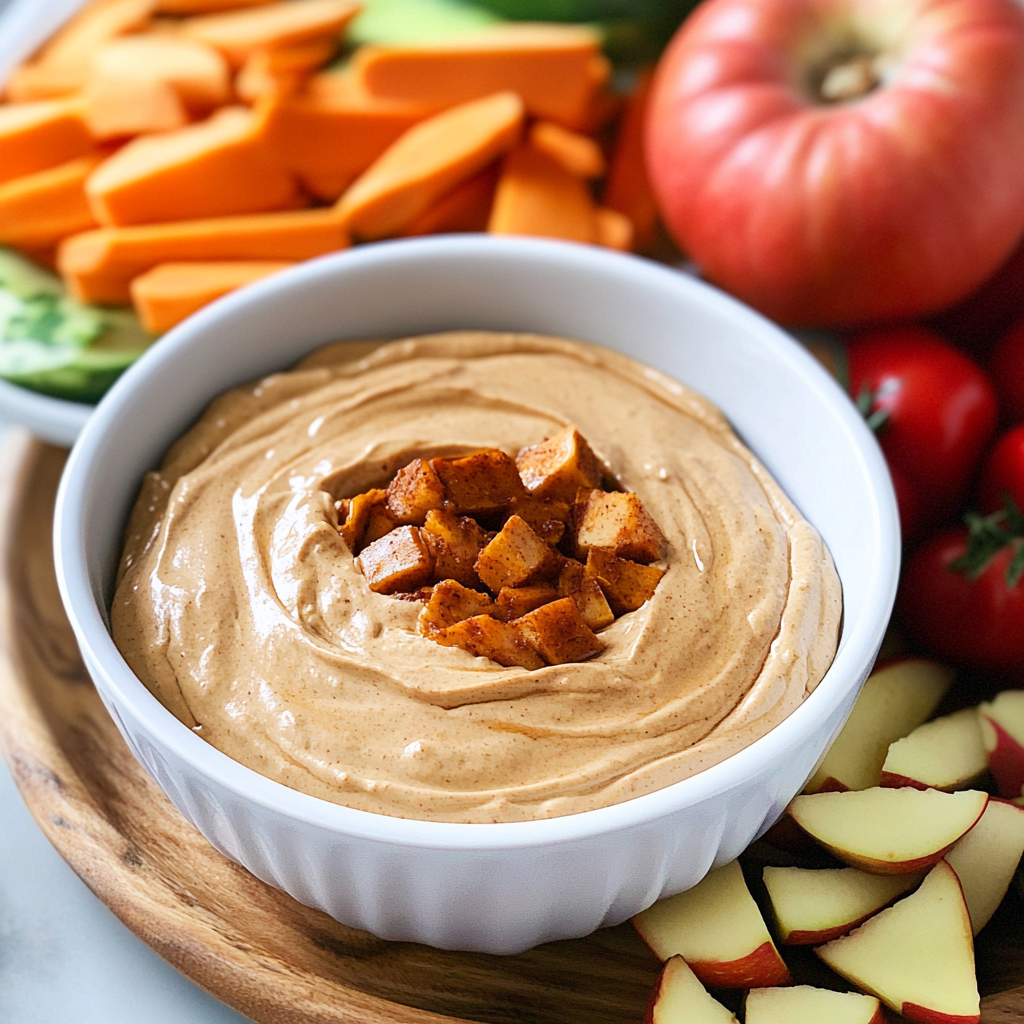 Healthy Pumpkin Cream Cheese Dip 1