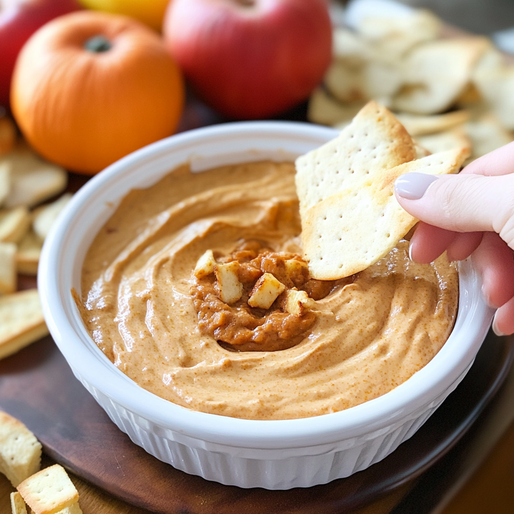 Healthy Pumpkin Cream Cheese Dip