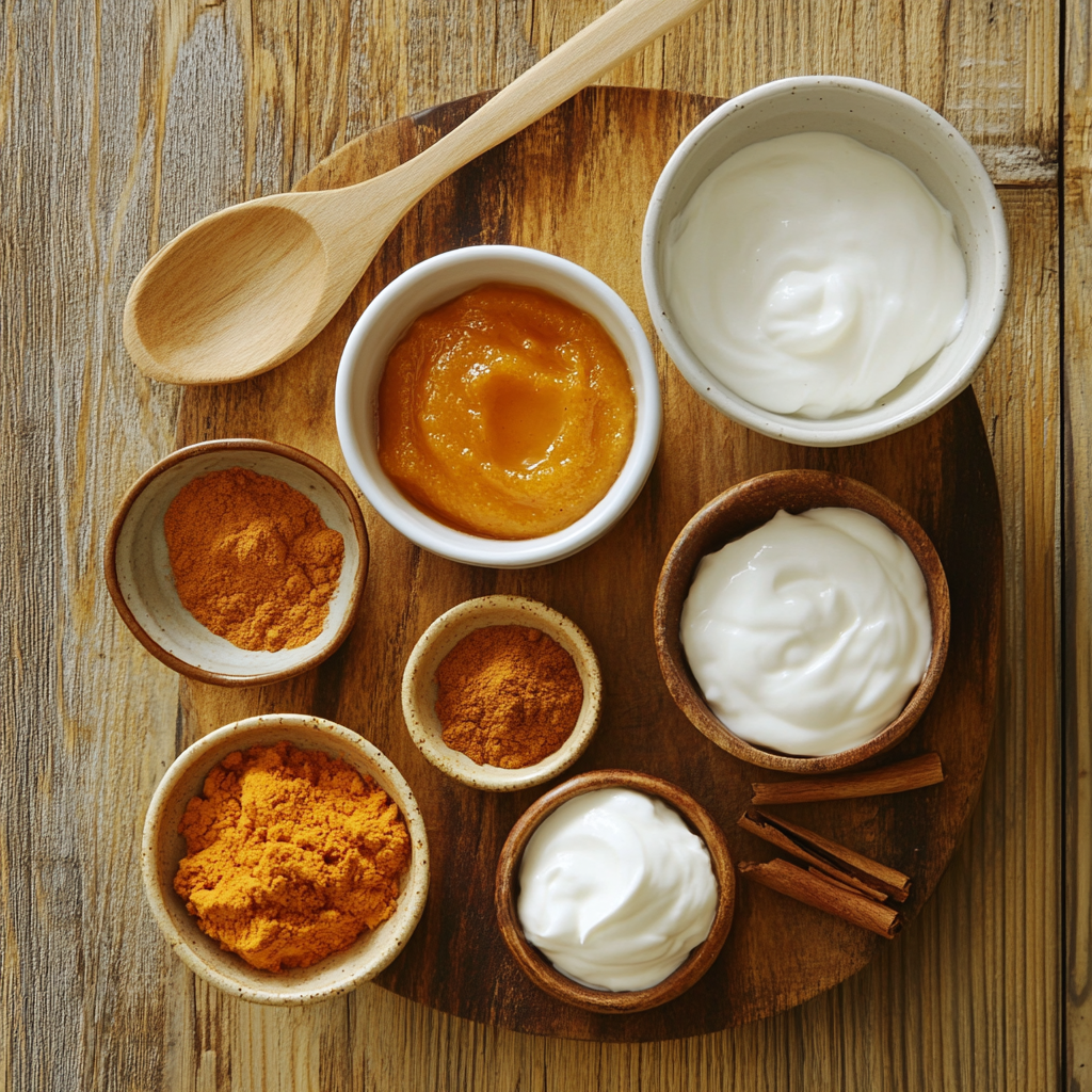 Healthy Pumpkin Cream Cheese Dip ingredients