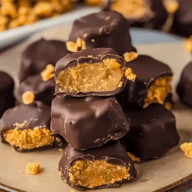 Homemade Butterfinger Bites 1