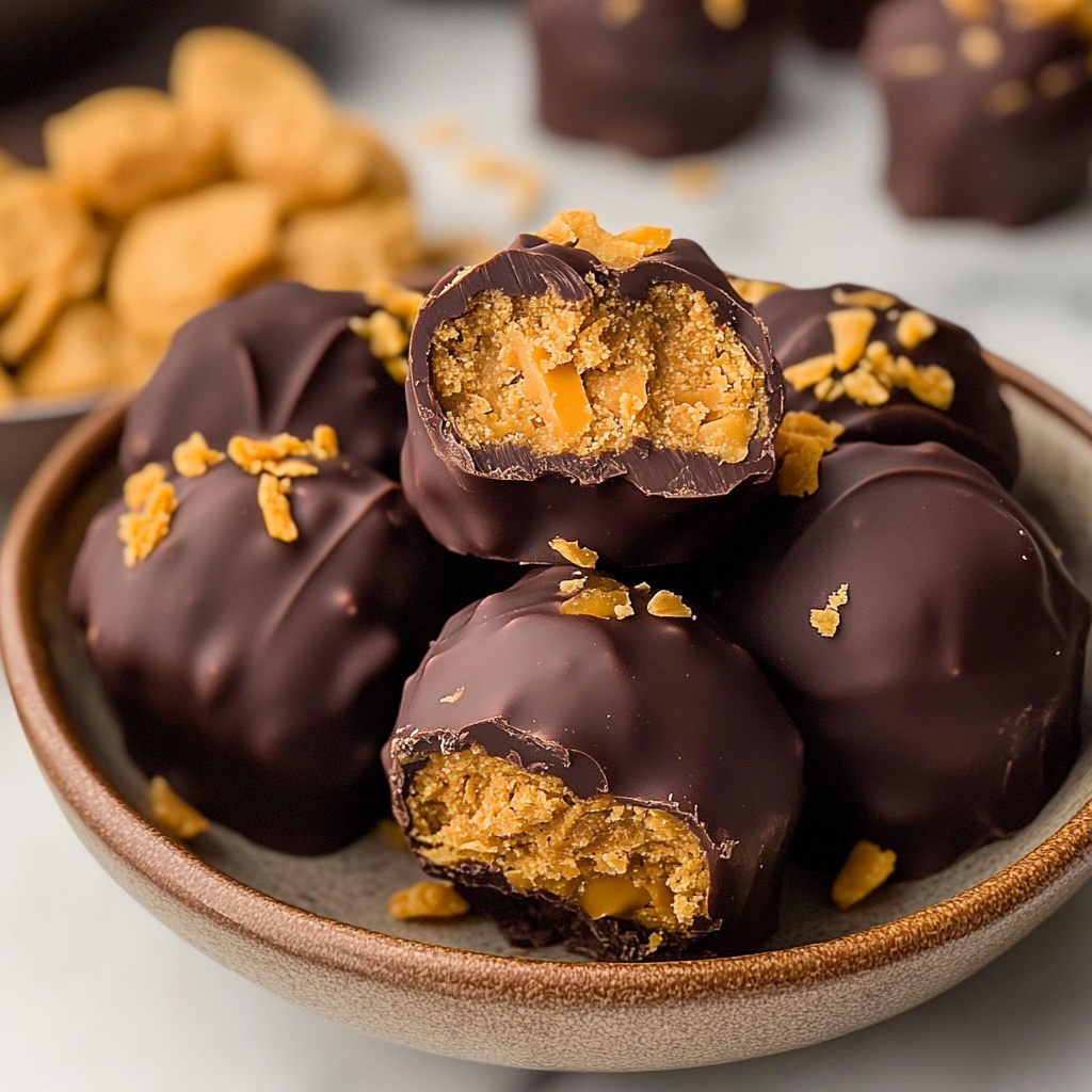 Homemade Butterfinger Bites