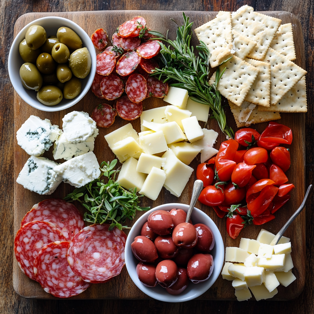 Italian Antipasto Board ingredients