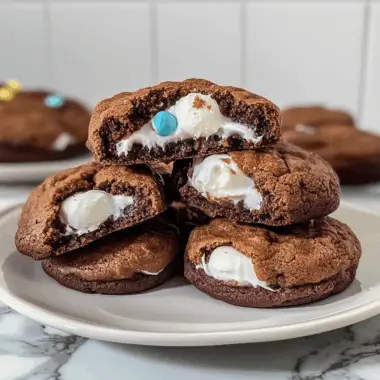 Marshmallow Surprise Hot Cocoa Cookies 1