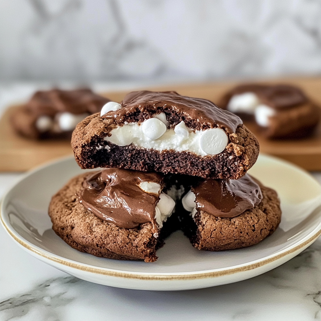 Marshmallow-Surprise Hot Cocoa Cookies