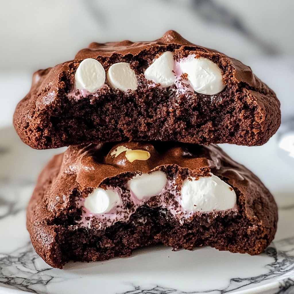 Marshmallow-Surprise Hot Cocoa Cookies