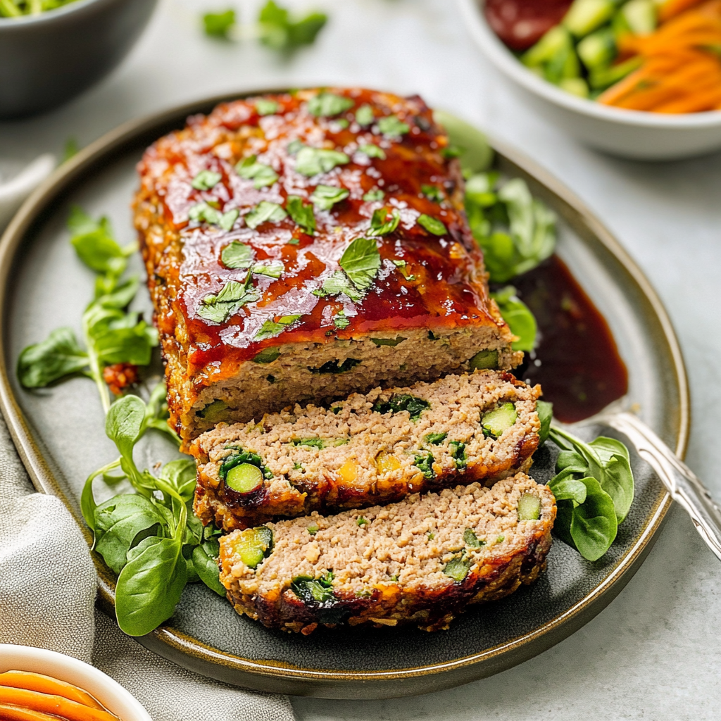 Moist Turkey Meatloaf with Grated Veggies 1