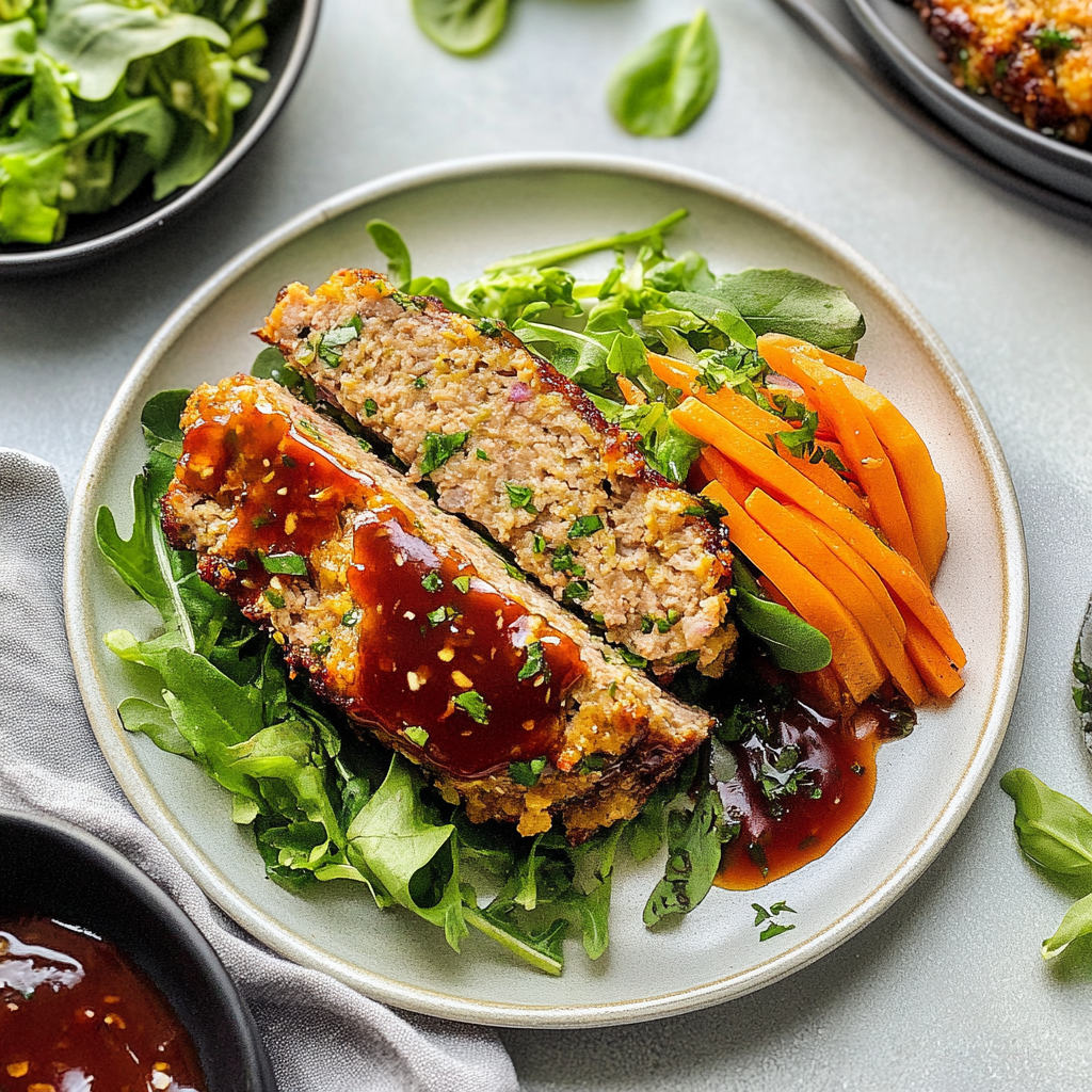 Moist Turkey Meatloaf with Grated Veggies