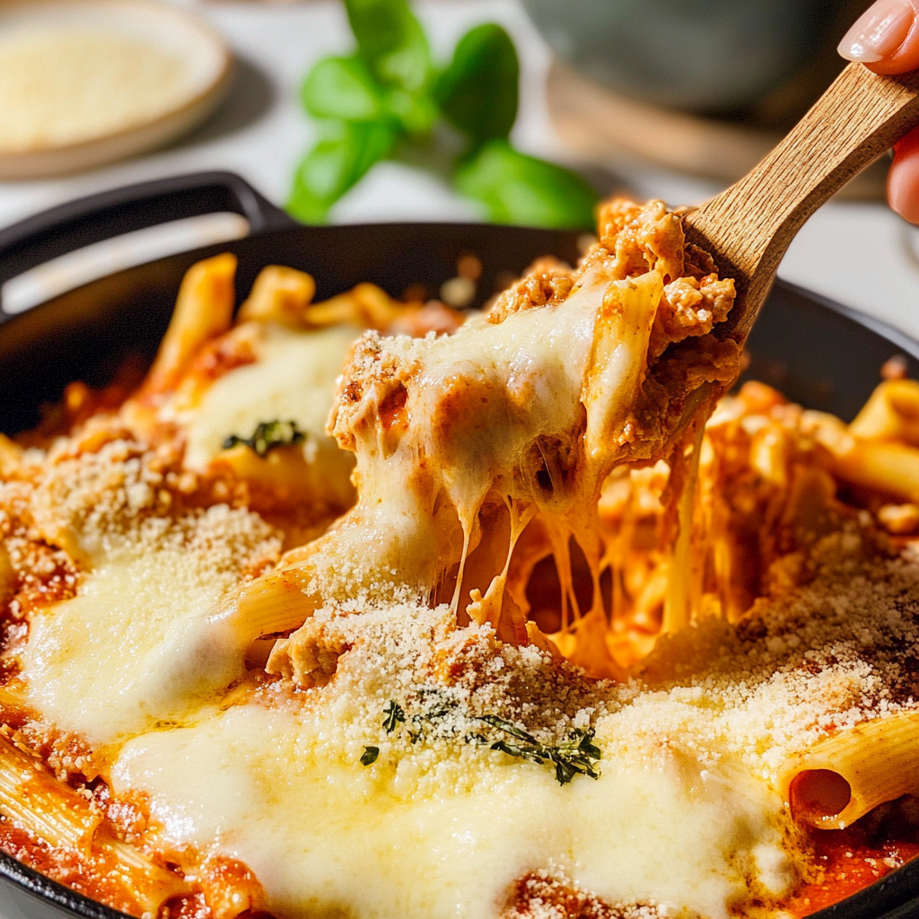 One Pot Chicken Parmesan Pasta