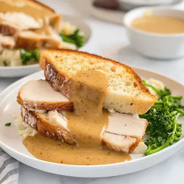 Open Faced Turkey Sandwich 1