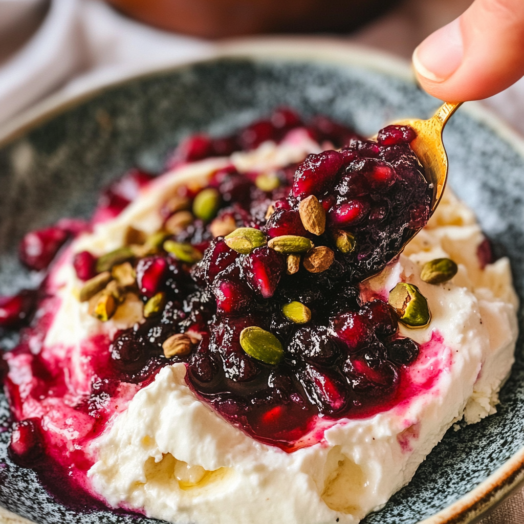 Pomegranate Pistachio Whipped Feta