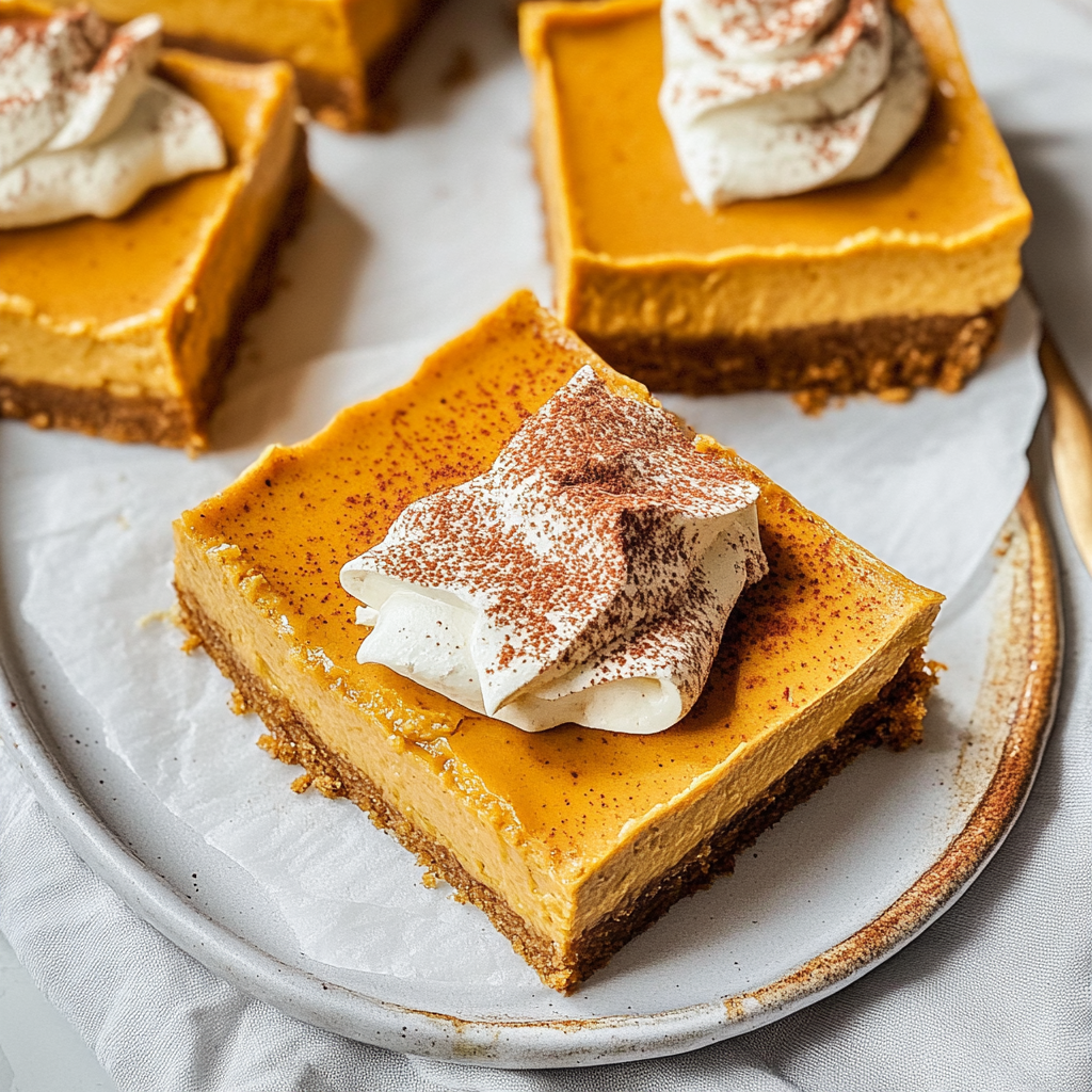 Pumpkin Cheesecake Bars